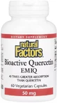 Кверцетин биоактивный высокопоглощаемый, 50 мг, Bioactive Quercetin EMIQ, Natural Factors, 60 вегетарианских капсул