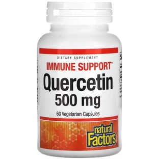 Кверцетин, 500 мг, Quercetin, Natural Factors, 60 вегетаріанських капсул