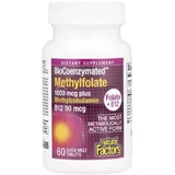 Метилфолат, 1000 мкг, BioCoenzymated, Methylfolate, Natural Factors, 60 таблеток