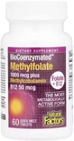 Метилфолат, 1000 мкг, BioCoenzymated, Methylfolate, Natural Factors, 60 таблеток