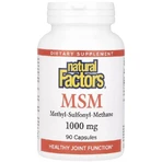 МСМ, 1000 мг, MSM, Natural Factors, 60 вегетарианских капсул: цены и характеристики
