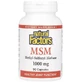МСМ, 1000 мг, MSM, Natural Factors, 60 вегетарианских капсул
