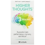 Підтримка роботи мозку, 3 Brains, Higher Thoughts, Natural Factors, 30 гелевих капсул: ціни та характеристики