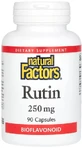 Рутин, 250 мг, Rutin, Natural Factors, 90 капсул