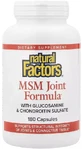 Формула для суглобів з МСМ, глюкозаміном та хондроїтинсульфатом, MSM Joint Formula with Glucosamine & Chondroitin Sulfate, Natural Factors, 180 капсул