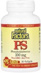Фосфатидилсерин, 100 мг, Phosphatidylserine, Natural Factors, 30 гелевих капсул