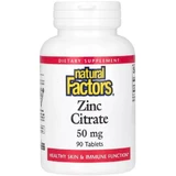Цитрат Цинку, 50 мг, Zinc Citrate, Natural Factors, 90 таблеток