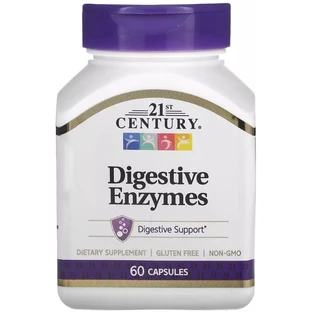 Пищеварительные ферменты, Digestive Enzymes, 21st Century, 60 капсул
