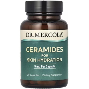 Керамиды для увлажнения кожи, 5 мг, Ceramides For Skin Hydration, Dr. Mercola, 30 капсул