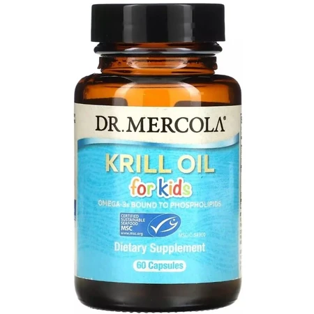 Масло криля для детей, Krill Oil for Kids, Dr. Mercola, 60 капсул: цены и характеристики