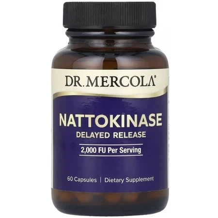 Наттокиназа, 2000 FU, Nattokinase, Dr. Mercola, 60 капсул: цены и характеристики