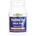 Дегідроепіандростерон, 5 мг, DHEA, Youthful You, Nature's Way, 60 вегетаріанських капсул