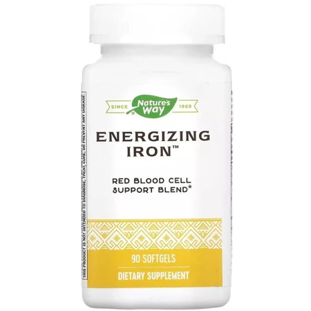 Железо энергетическое, Energizing Iron, Nature's Way, 90 гелевых капсул: цены и характеристики