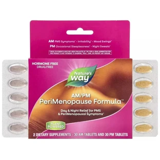 Женское здоровье при пременопаузе, день/ночь, AM/PM PeriMenopause Formula, Nature's Way, 60 таблеток