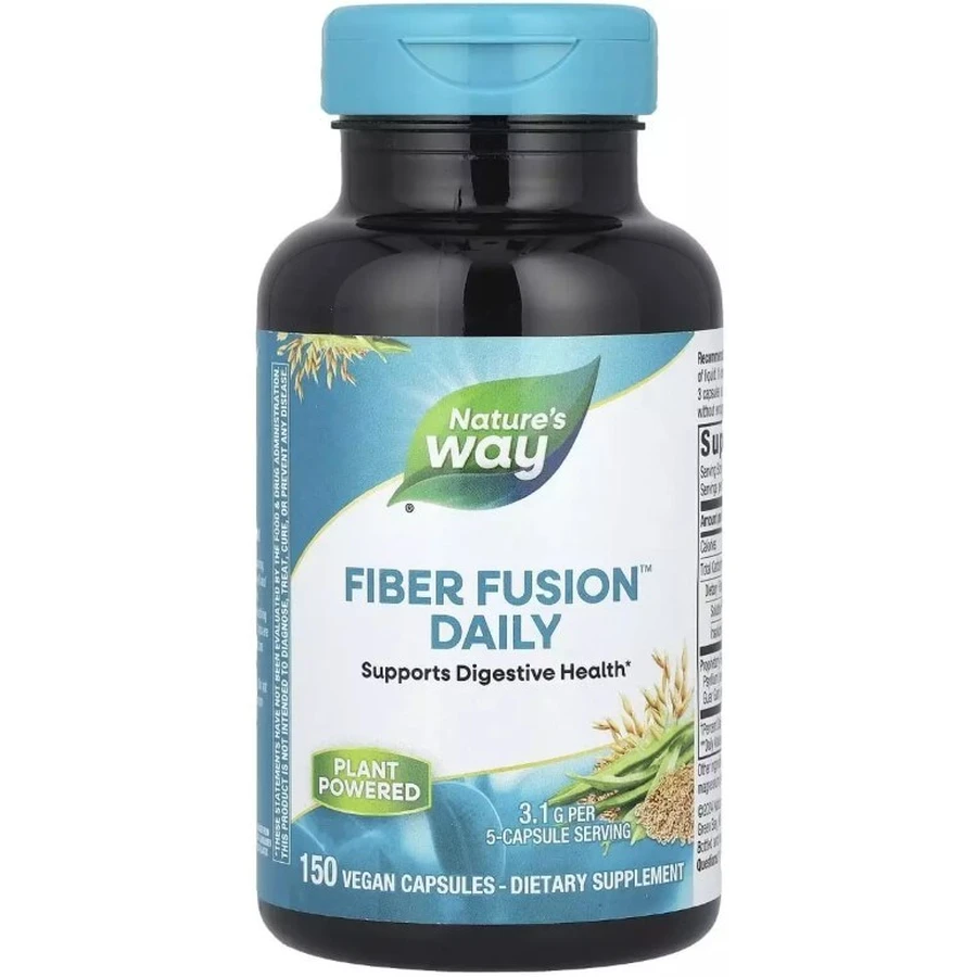Клітковина, Fiber Fusion Daily, Nature's Way, 150 вегетаріанських капсул: ціни та характеристики