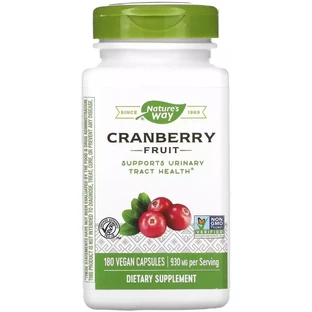 Журавлина, 930 мг, Cranberry Fruit, Nature's Way, 180 вегетаріанських капсул