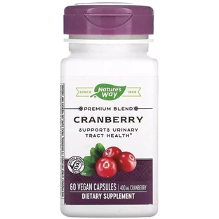 Клюква, премиум-смесь, 400 мг, Cranberry, Nature's Way, 60 вегетарианских капсул