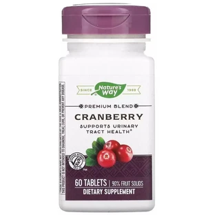 Клюква, премиум-смесь, 400 мг, Cranberry, Premium Blend, Nature's Way, 60 таблеток