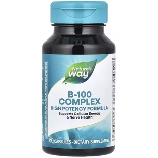 Комплекс вітамінів B, B-100 Complex, Nature's Way, 60 капсул