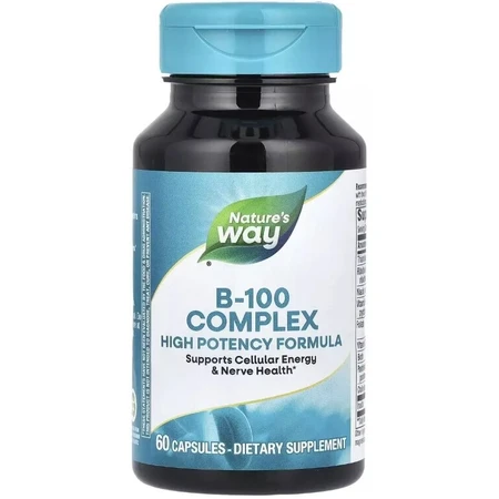 Комплекс вітамінів B, B-100 Complex, Nature's Way, 60 капсул: ціни та характеристики