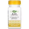 Комплекс витаминов B, B-50 Complex, Nature's Way, 100 капсул