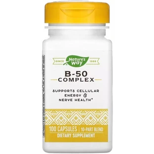Комплекс витаминов B, B-50 Complex, Nature's Way, 100 капсул