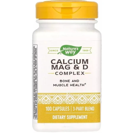 Комплекс кальций, магний и витамин D, Calcium Mag & D Complex, Nature's Way, 100 капсул: цены и характеристики