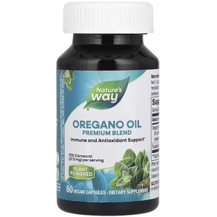 Олія орегано, Преміальна суміш, Oregano Oil, Premium Blend, Nature's Way, 60 вегетаріанських капсул