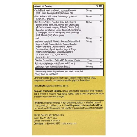 Мультивитамины для взрослых, Alive! Adult Ultra Potency Complete Multivitamin, Nature's Way, 60 таблеток: цены и характеристики