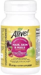 Мультивітаміни для волосся, шкіри та нігтів, смак полуниці, Alive! Hair, Skin &amp; Nails Multi-Vitamin, Nature's Way, 60 гелевих капсул