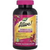 Мультивітаміни для жінок 50+, смак ягід, Alive! Women's 50+ Multivitamin Gummy, Nature's Way, 150 жувальних цукерок