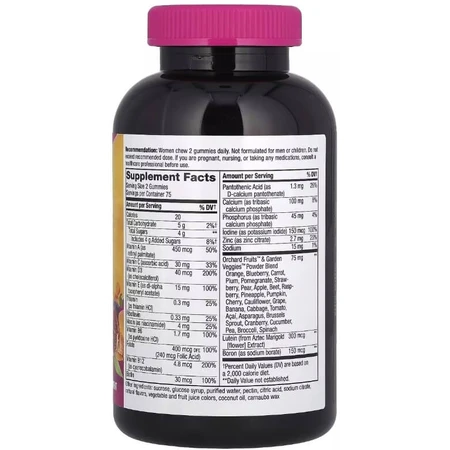Мультивитамины для женщин 50+, вкус ягод, Alive! Women's 50+ Multivitamin Gummy, Nature's Way, 150 жевательных конфет: цены и характеристики