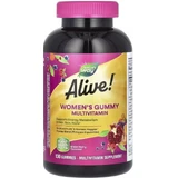 Мультивитамины для женщин, вкус ягод, Alive! Women's Gummy Multivitamin, Nature's Way, 130 жевательных конфет
