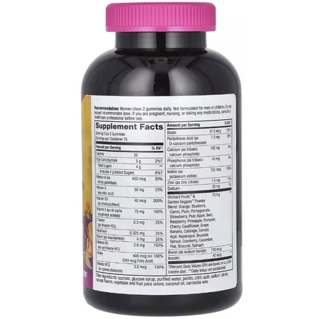Мультивітаміни для жінок, смак ягід, Alive! Women's Gummy Multivitamin, Nature's Way, 150 жувальних цукерок: ціни та характеристики