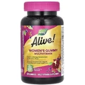 Мультивитамины для женщин, вкус ягод, Alive! Women's Gummy Multivitamin, Nature's Way, 60 жевательных конфет