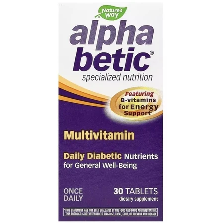 Мультивітаміни для людей з діабетом або переддіабетом, Alpha Betic Multivitamin, Nature's Way, 30 таблеток: ціни та характеристики