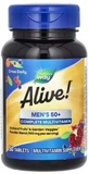 Мультивитамины для мужчин 50+, Alive! Men's 50+ Complete Multivitamin, Nature's Way, 50 таблеток