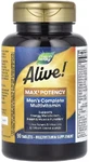 Мультивитамины для мужчин, Alive! Max3 Potency, Men's Multivitamin, Nature's Way, 90 таблеток