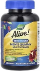 Мультивитамины для мужчин, без сахара, вкус персика, Alive! Men's Gummy Multivitamin, Nature's Way, 50 жевательных конфет