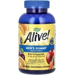 Мультивітаміни для чоловіків, смак фруктів, Alive! Men's Gummy Multivitamin, Nature's Way, 130 жувальних цукерок: ціни та характеристики