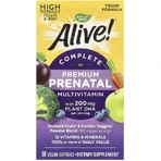Мультивитамины премиум для беременных, Alive! Complete Premium Prenatal Multivitamin, Nature's Way, 60 гелевых капсул: цены и характеристики