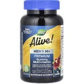 Мультивитамины премиум для мужчин 50+, вкус апельсин, виноград и вишня, Alive! Men's 50+ Premium Gummies, Complete Multivitamin, Nature's Way, 75 жевательных конфет