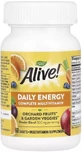 Мультивитамины с железом, полный комплекс, Alive! Daily Energy, Complete Multivitamin, Nature's Way, 60 таблеток