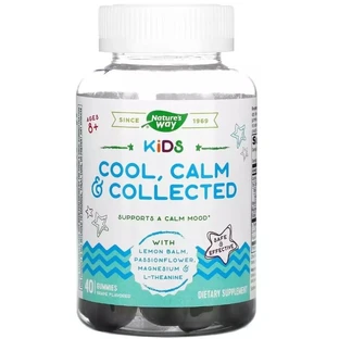 Поддержка детского спокойствия, вкус винограда, Kids, Cool, Calm&Collected, Ages 8 +, Nature's Way, 40 жевательных конфет