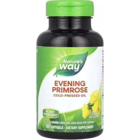 Примула вечірня, 1300 мг, Evening Primrose, Nature's Way, 60 гелевих капсул: ціни та характеристики