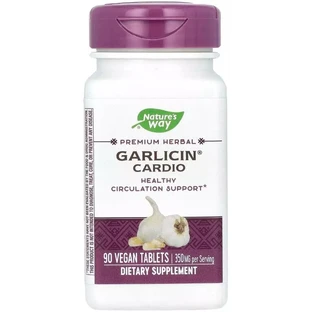Часник-кардіо, 350 мг, Garlicin Cardio, Nature's Way, 90 таблеток