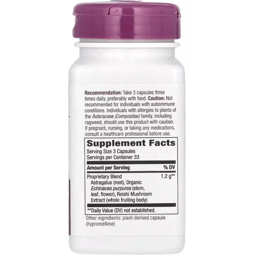 Ехінацея, астрагал та рейші, 1200 мг, Echinacea Astragalus&Reishi, Nature's Way, 100 вегетаріанських капсул: ціни та характеристики
