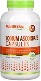 Аскорбат натрия, Sodium Ascorbate, NutriBiotic, 250 вегетарианских капсул