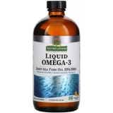 Омега-3 рідка, апельсиновий смак, Liquid Omega-3, Deep Sea Fish Oil EPA/DHA, Nature's Answer, 480 мл