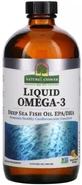 Омега-3 жидкая, вкус апельсина, Liquid Omega-3, Deep Sea Fish Oil EPA/DHA, Nature's Answer, 480 мл